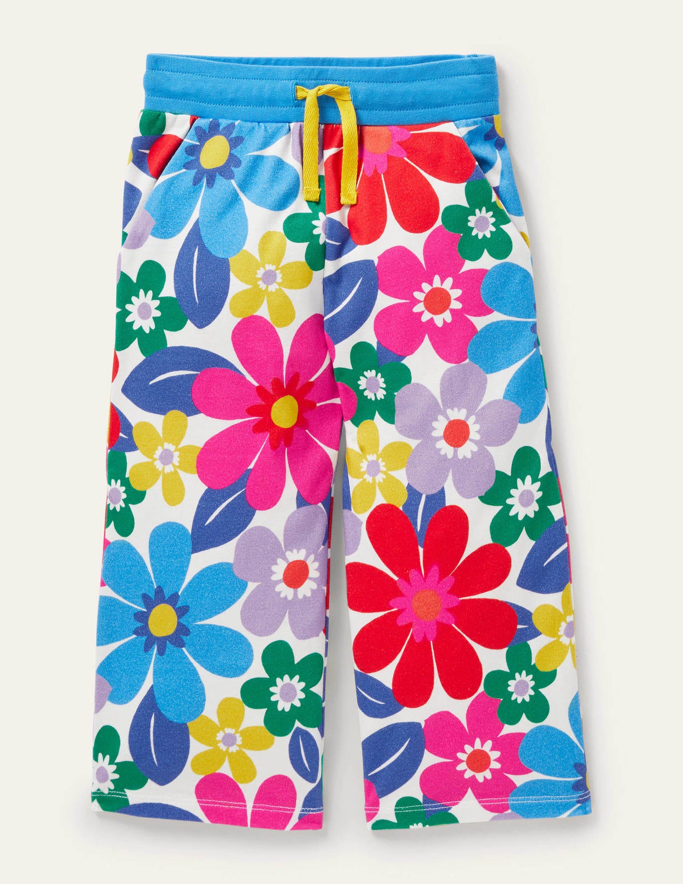 Boden Wide Leg Jersey Pants - Multi Surf Floral
