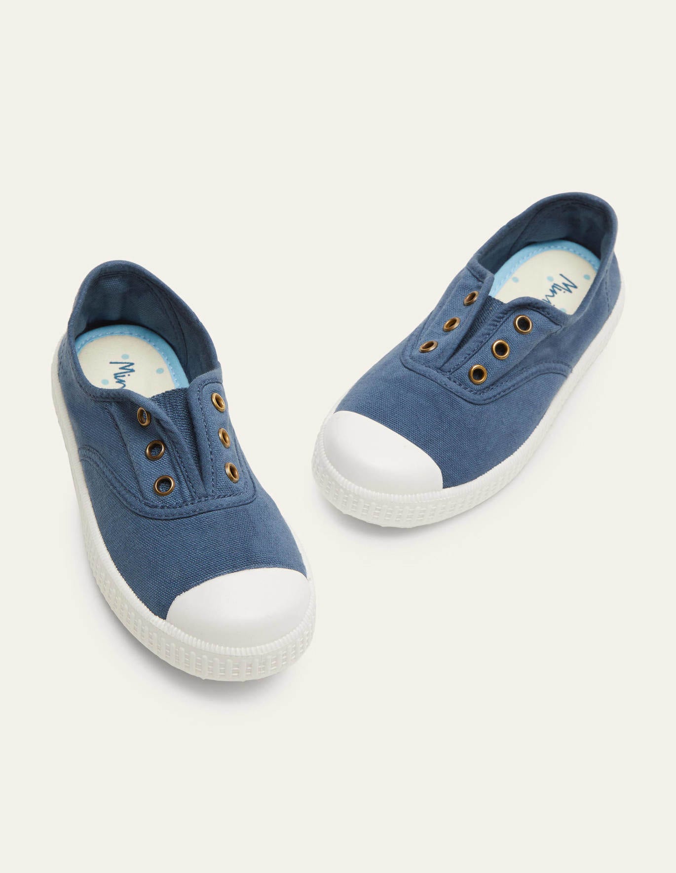 Boden Laceless Canvas Pull-ons - Navy Blue