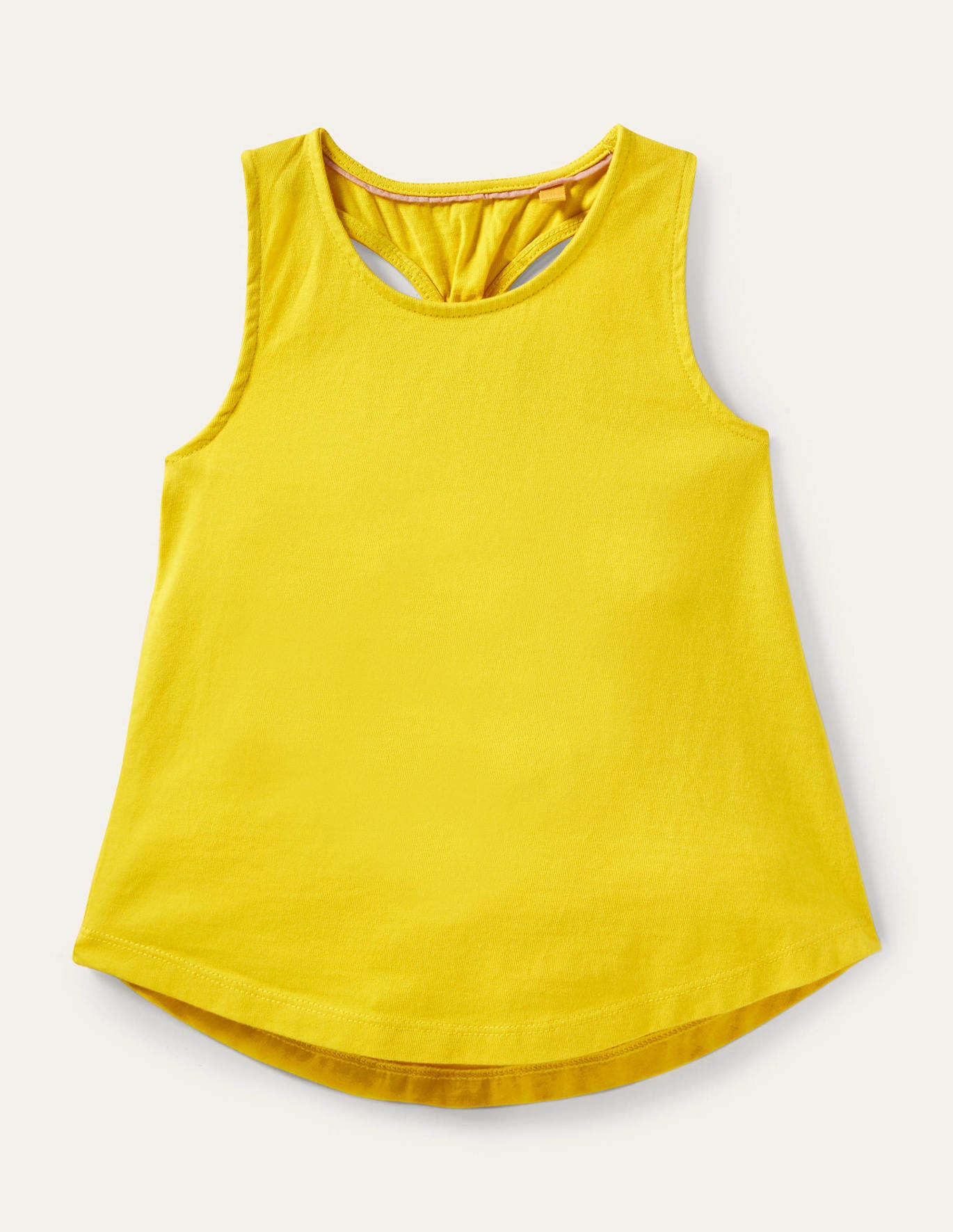 Boden Knot Back Racer Tank - Daffodil Yellow