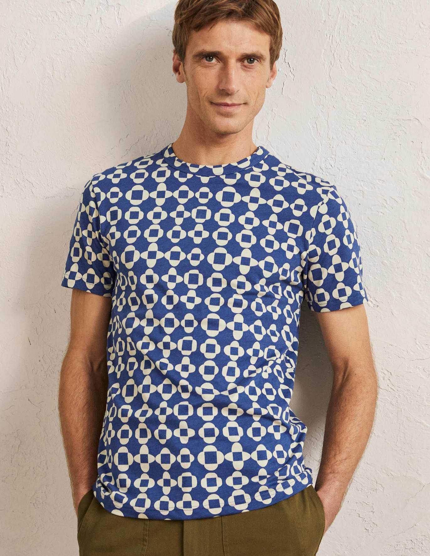 Boden Kingston T-shirt - Regal Blue Tile