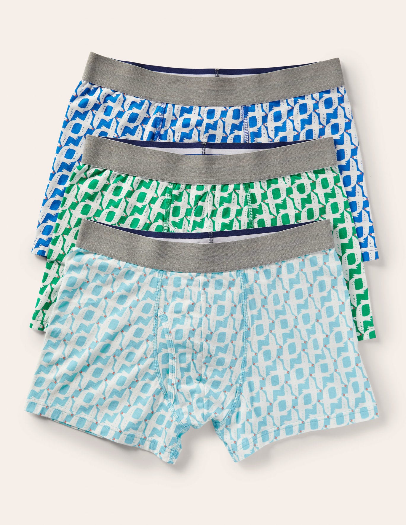 Boden 3 Pack Jersey Boxers - Seagulls Pack