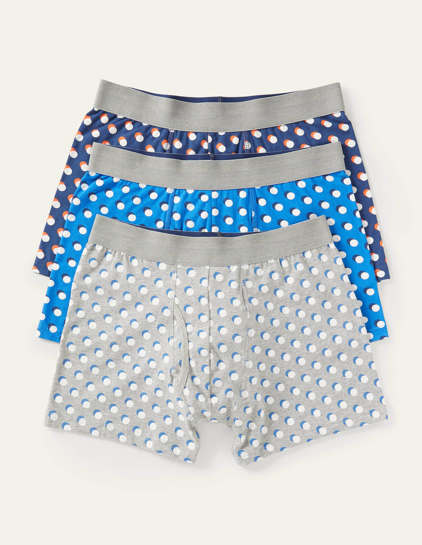 Boden 3 Pack Jersey Boxers - Shadow Spot Pack