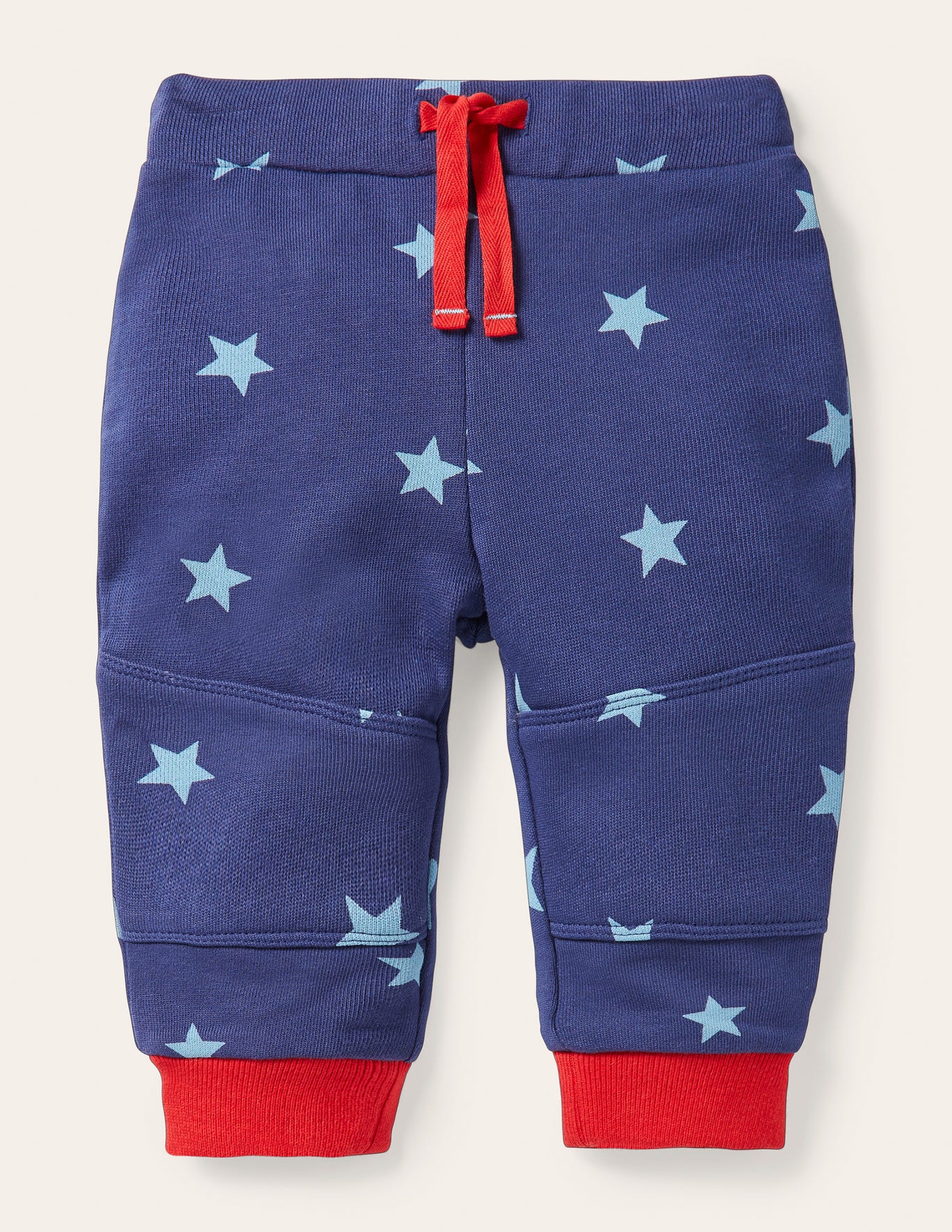 Boden Warrior Knee Jersey Bottoms - Starboard & Frosted Blue Stars
