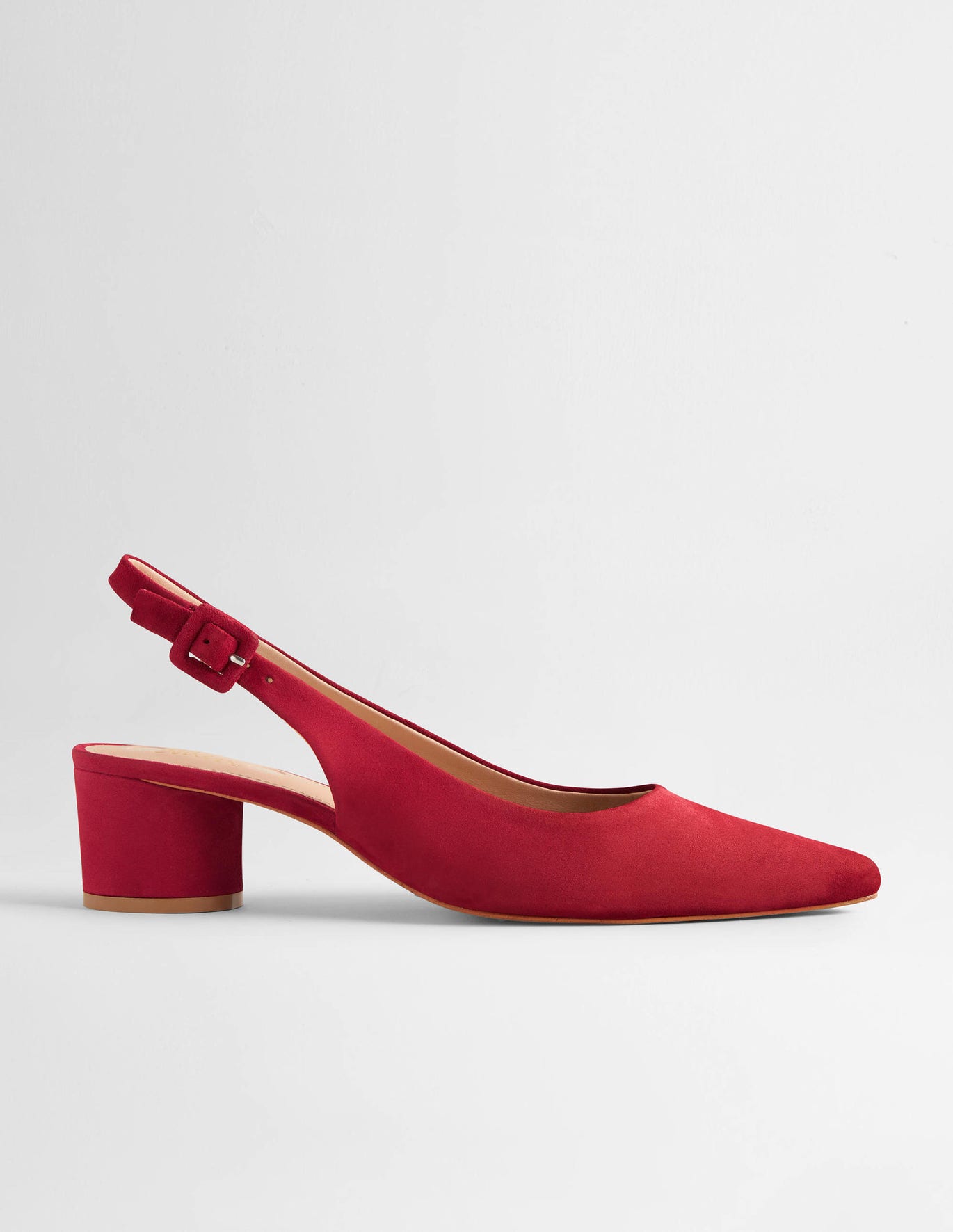 Boden Pointed Slingback Low Heels - Winterberry