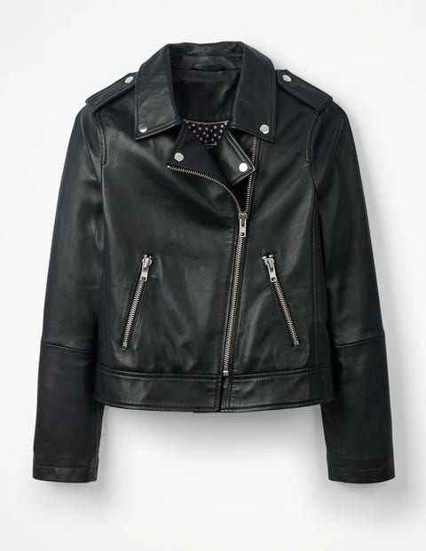 Morleigh Jacket - Black Leather | Boden US