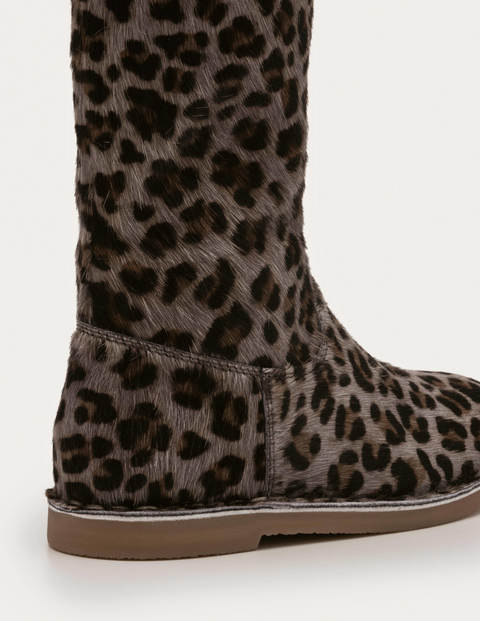 Tall Boots - College Navy Leopard | Boden US