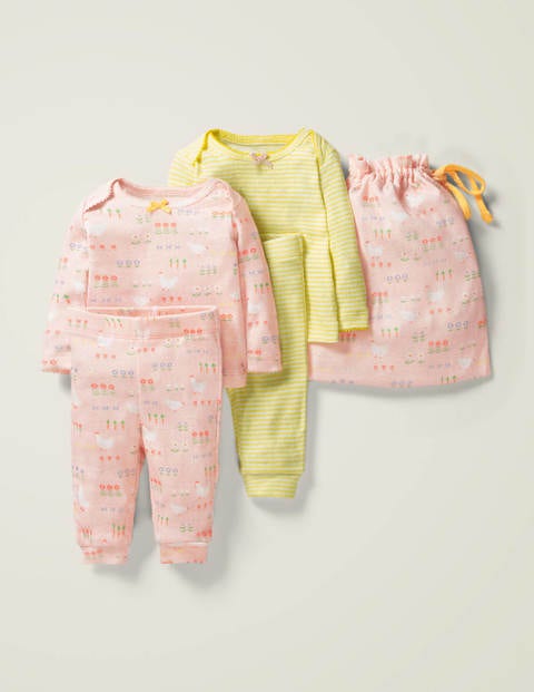 Supersoft Pointelle Pack Pink Baby Boden