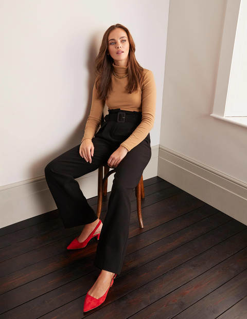 Pantalon large Powis Femme Boden, BLK