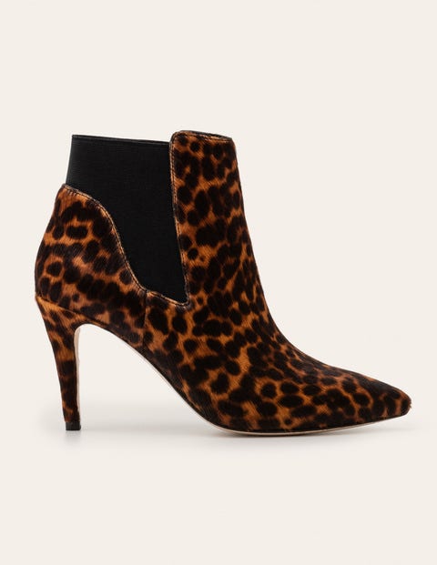 Elsworth Ankle Boots - Tan Leopard | Boden UK