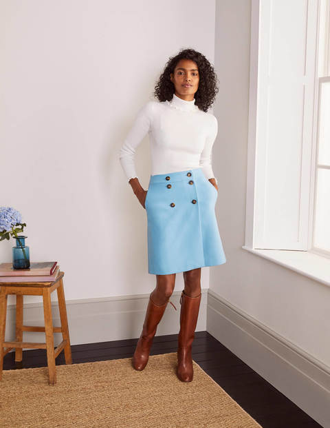 Eloise Mini Skirt Blue Women Boden