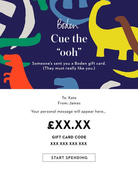 Image of E Gift Voucher Vouchers UK9 Boden, Vouchers UK9