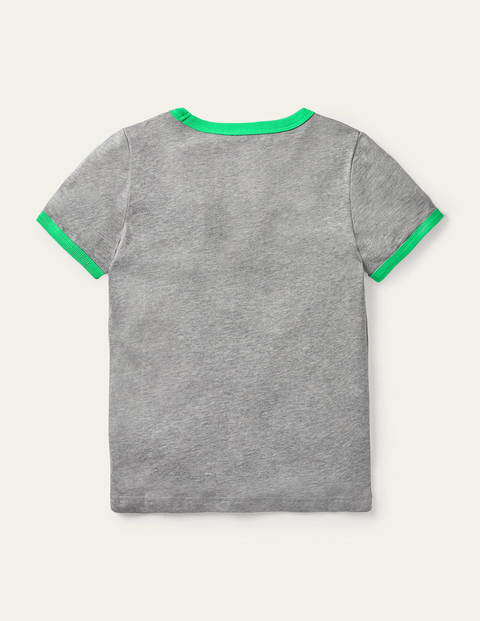 Graphic T-shirt - Grey Marl Go Green | Boden US