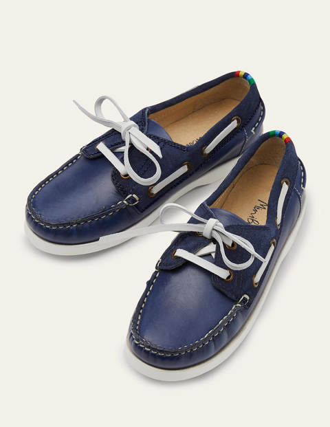 Chaussures bateau Fille Boden, BLU