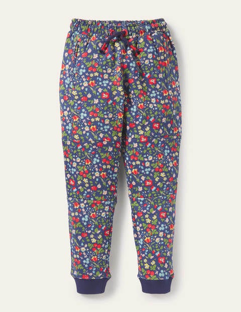 Warrior Knee Sweatpants - Starboard Autumn Berry Floral | Boden UK