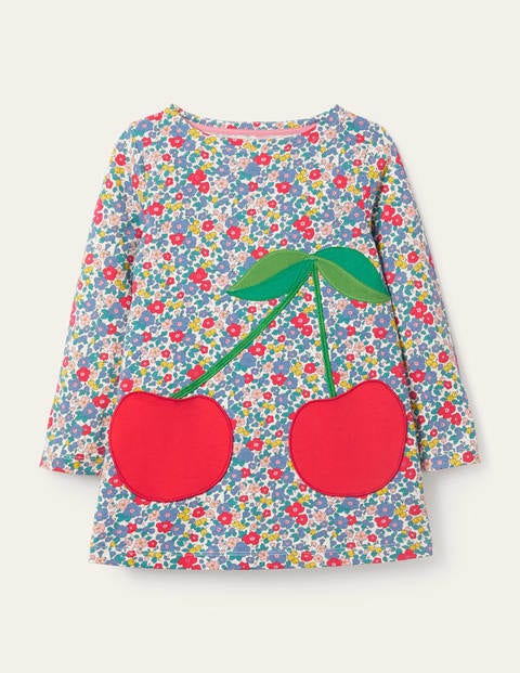Tunique avec poches à appliqués Fille Boden, FLR