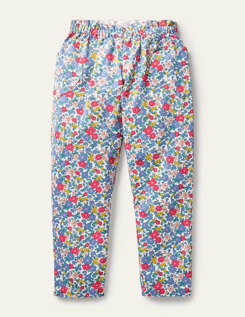 Pull-on Pants - Multi Apple Blossom Floral | Boden US