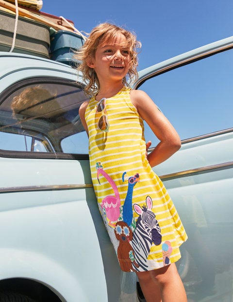 Mini boden applique dress outlet