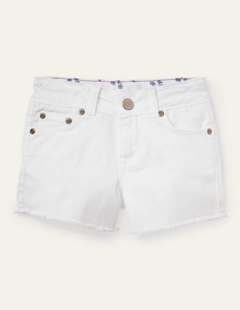 Denim Shorts - White | Boden UK