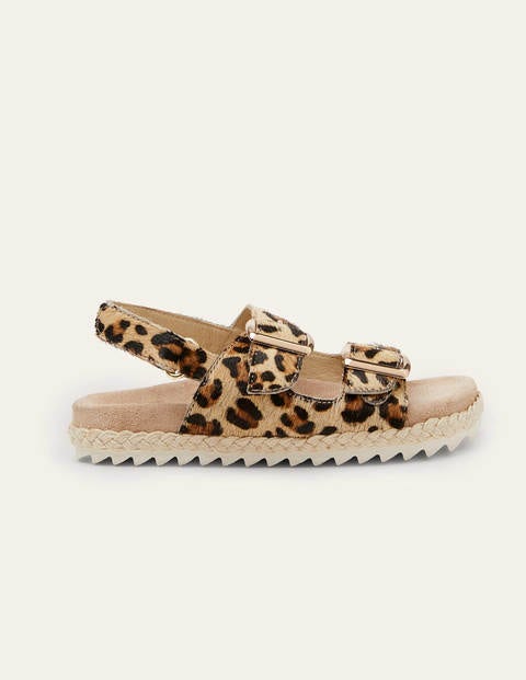 Espadrille Sandals - Tan Leopard | Boden UK