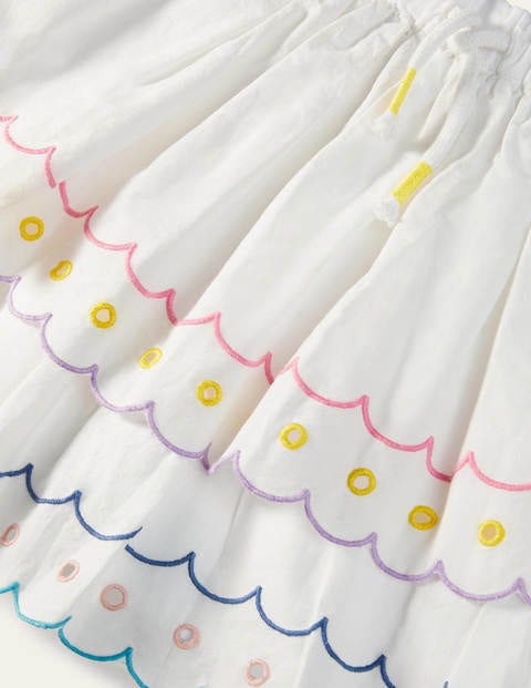 Rainbow embroidered skirt outlet