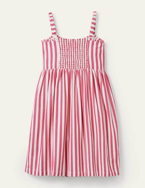 Button-down Sun Dress - Party Pink/ Ivory | Boden US