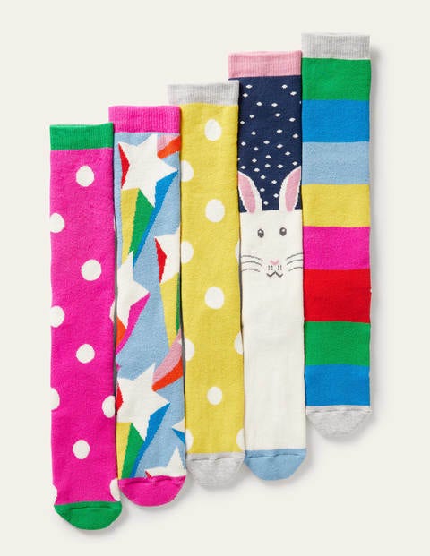 5 paires de chaussettes de ski Fille Boden, Multi