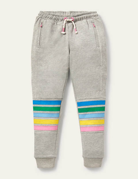 Warrior Knee Sweatpants - Grey Marl Rainbow | Boden US
