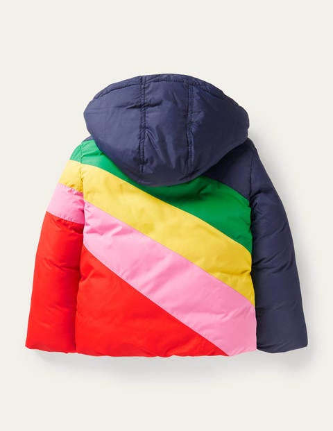 Cosy Padded Jacket - Multi Rainbow Ray 
