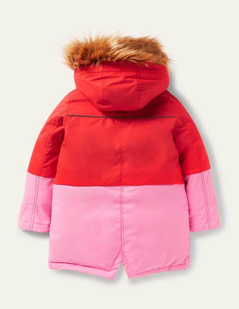 Manteau imperméable cosy Fille Boden, RED