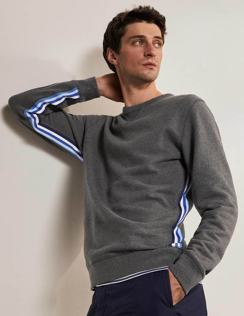 Irvine Sweatshirt - Charcoal Marl | Boden UK
