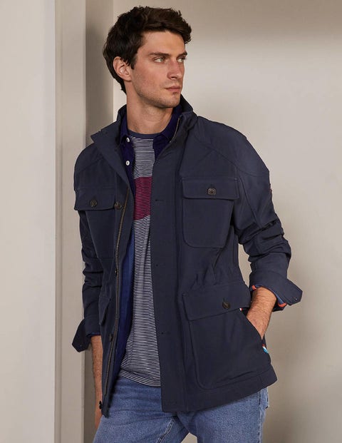 Farleigh Showerproof Jacket - Navy | Boden UK