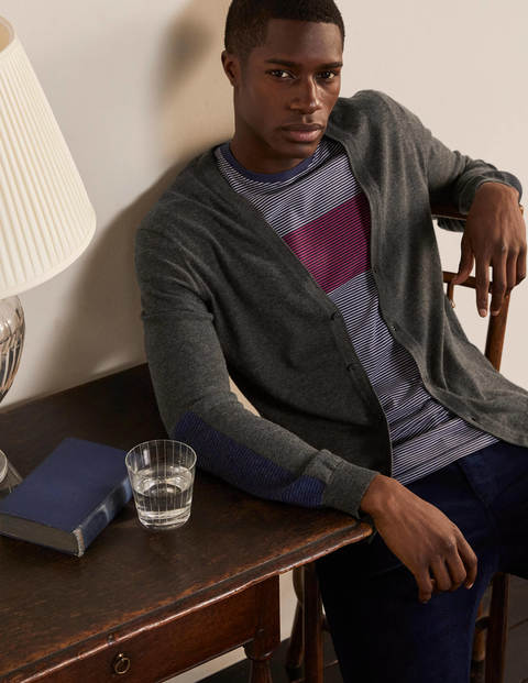 Merino Blend Cardigan - Graphite 