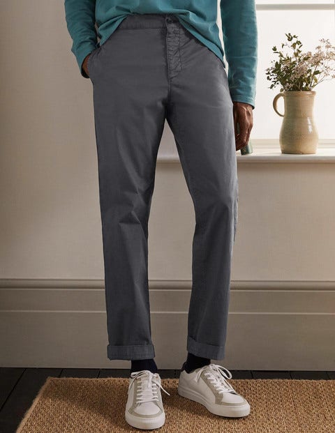 Elasticated sales chino trousers