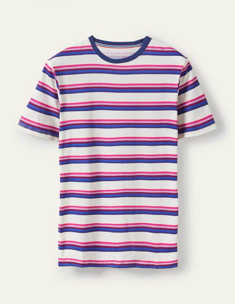 Classic Cotton T-shirt Pink Men Boden