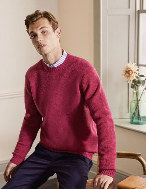 Aldgate Brushed Crew Neck - Coulis 