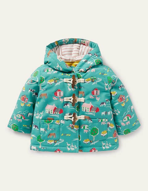 Water resistant Coat Brook Blue Farmyard