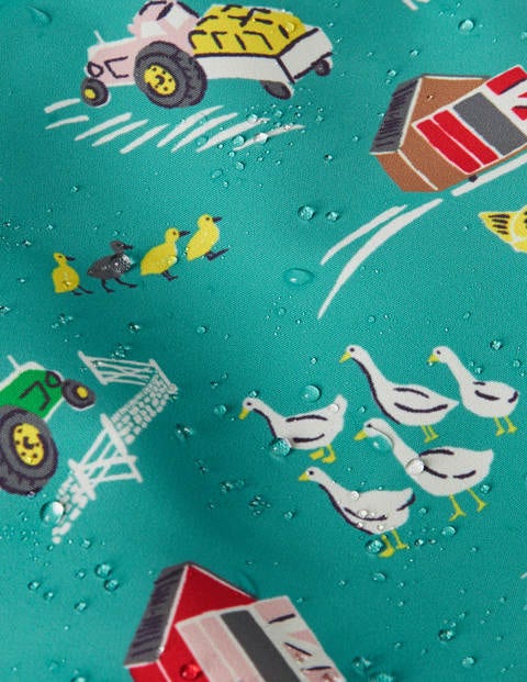Water resistant Coat Brook Blue Farmyard