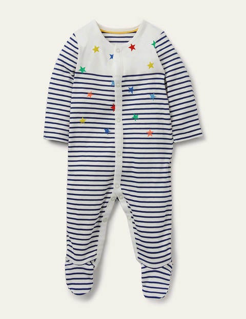 Grenouillère bio à motif étoiles Bébé Boden, Multi