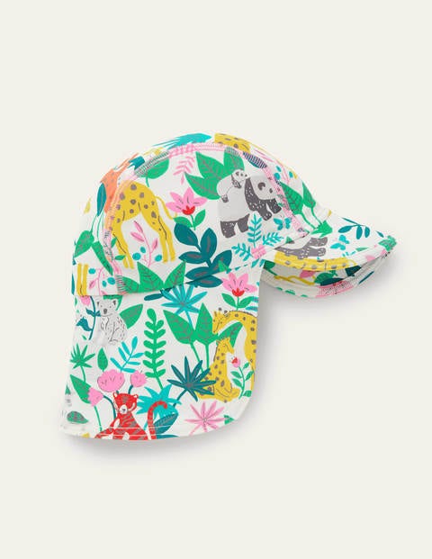 Chapeau de bain avec protection solaire Fille Boden, Multi