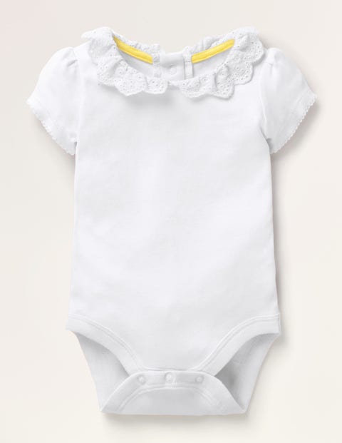 Body mit Lochstickerei am Kragen Baby Boden