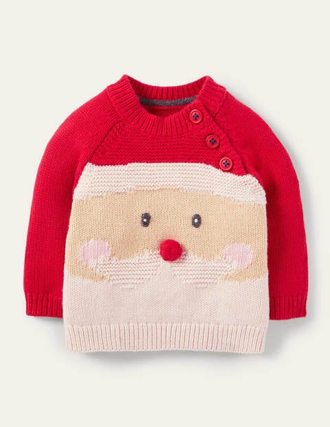 Pull de Noël fun Bébé Boden, RED