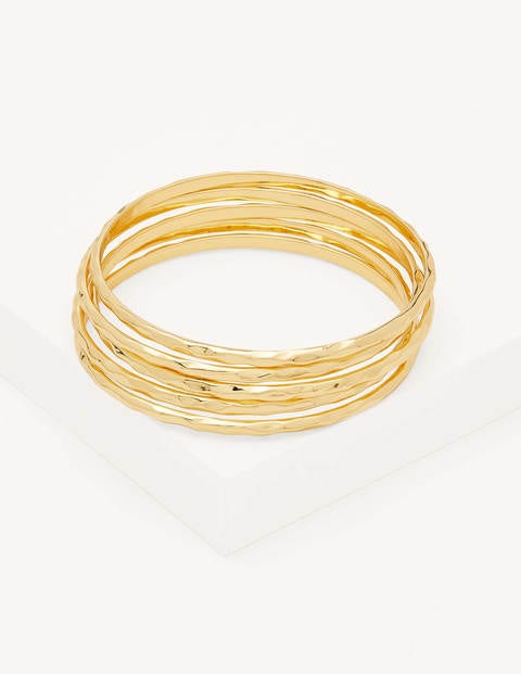 3 Pack Chunky Bangles  Gold  Boden UK