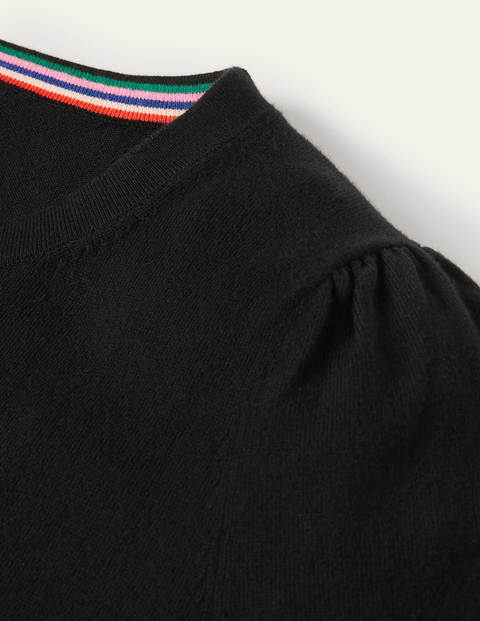 Cotton Crew Neck Sweater - Black | Boden US