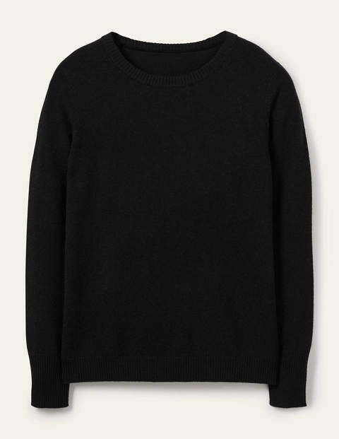 Cashmere Crew Neck Sweater - Black