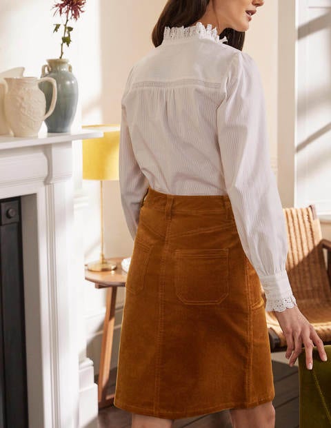 Cord skirt boden online