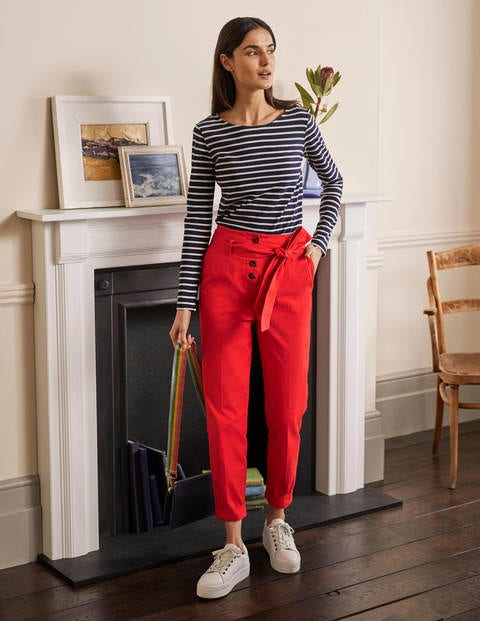 Pantalon fuselé Berkeley Femme Boden, RED