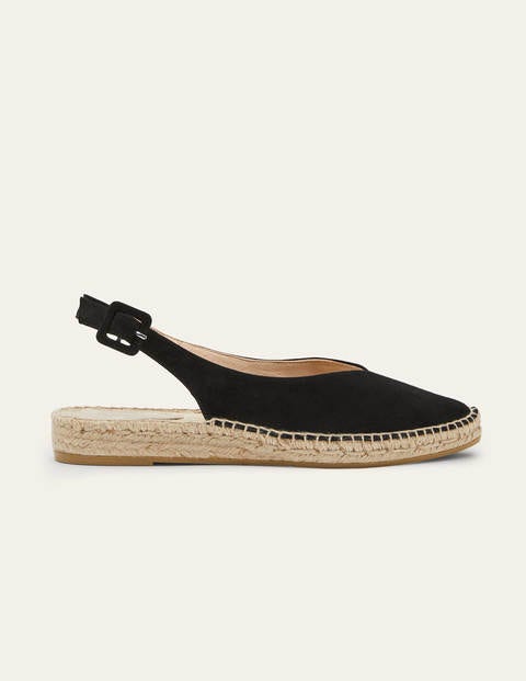 Slingback Espadrille Sandals - Black | Boden UK