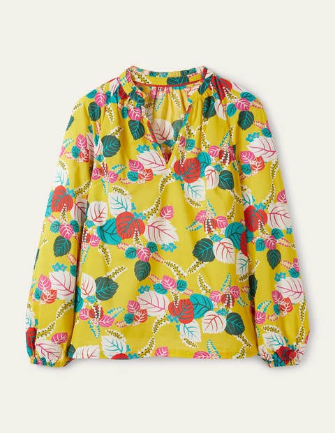 loop ryste Vred Heather Top - Daffodil, Holiday Tropic | Boden US