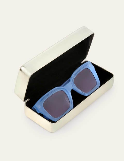 Chunky Frame Sunglasses Blue Women Boden