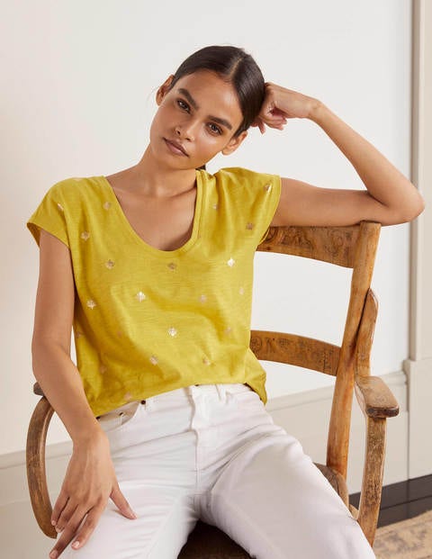 vintage chartreuse mesh cotton tee (M/L) main image 0
